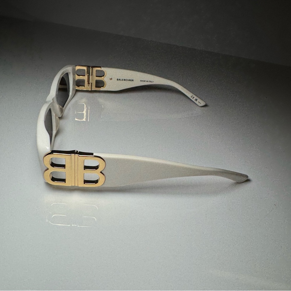 Balenciaga White Dynasty Sunglasses